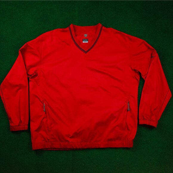 Vintage Nike Golf Clima-Fit Red Windbreaker Pullover - Picture 2 of 4